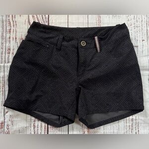 Sherpa Adventure Gear Jatra Outdoor Hiking Shorts Womens Sz 2 Black Gray